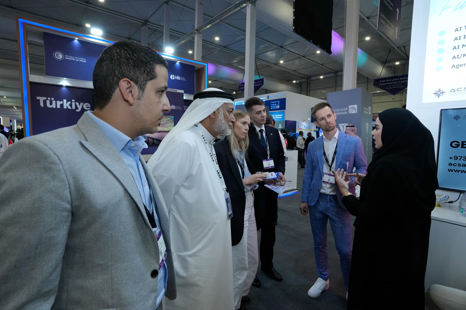 ACME booth visitors on Day 3 of LEAP 2026 in Riyadh