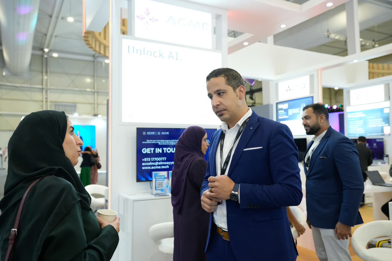 ACME team closing out LEAP 2026 at the Bahrain Pavilion