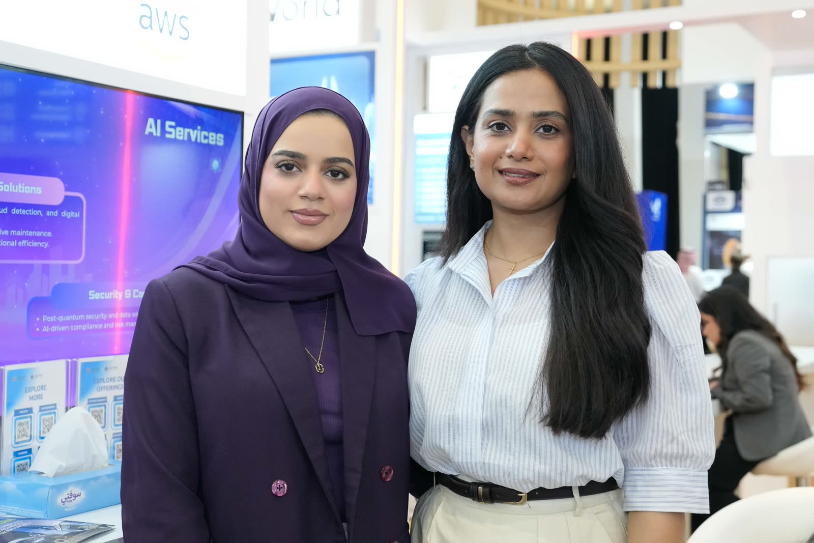 ACME team members at the Bahrain Pavilion, LEAP 2026