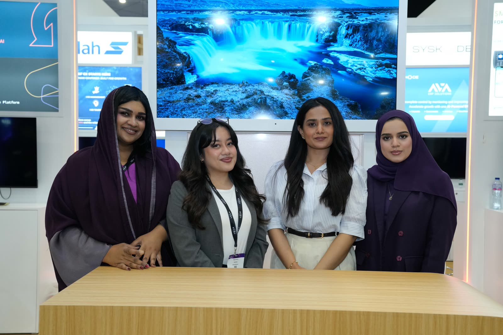 ACME team at the Bahrain Pavilion on the final day of LEAP 2026